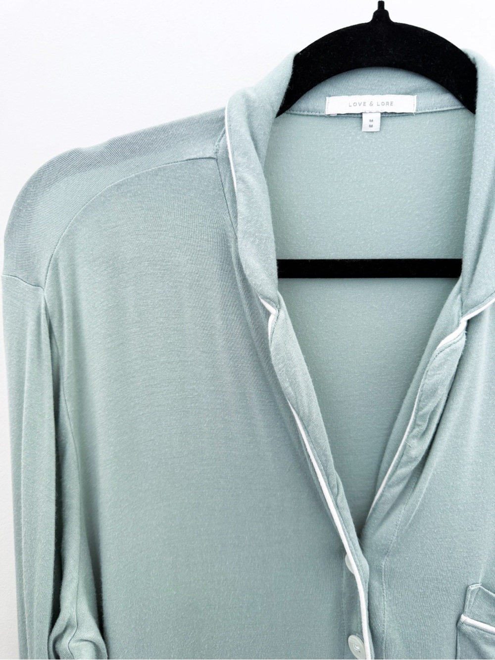 Love & Lore Sage Green Soft Stretch Nightgown Mini Dress M - Picture 3 of 5